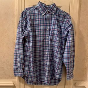 Vineyard Vines Slim Fit Flannel Tucker shirt sz L